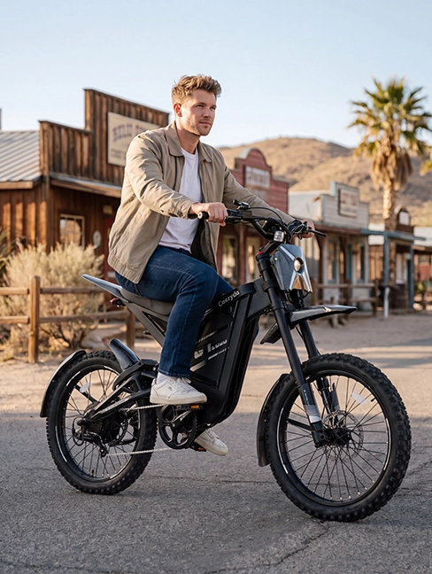 Everyday adventure with electric bicycle