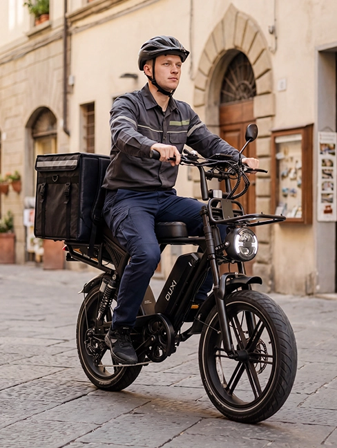 Built to deliver with electric bicycle