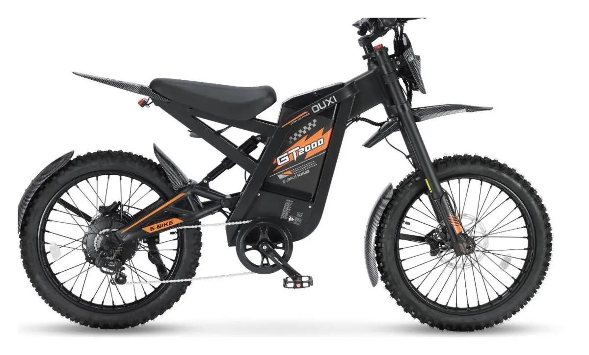OUXI GT2000 electric bicycle with visible battery and motor for Global / Off-road